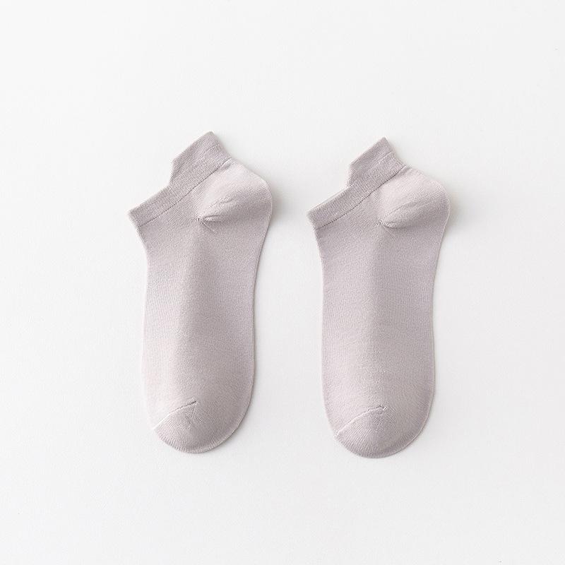 Men's Summer Pure Cotton Deodorant Sweat Absorbing Shallow Mouth Heel Boneless Socks