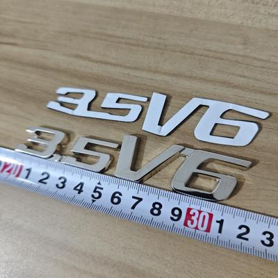 ABS Plastic Chrome 3.5 V6 Letters for Corsstour Car Fender Door Sticker Emblem Badge Logo 3D