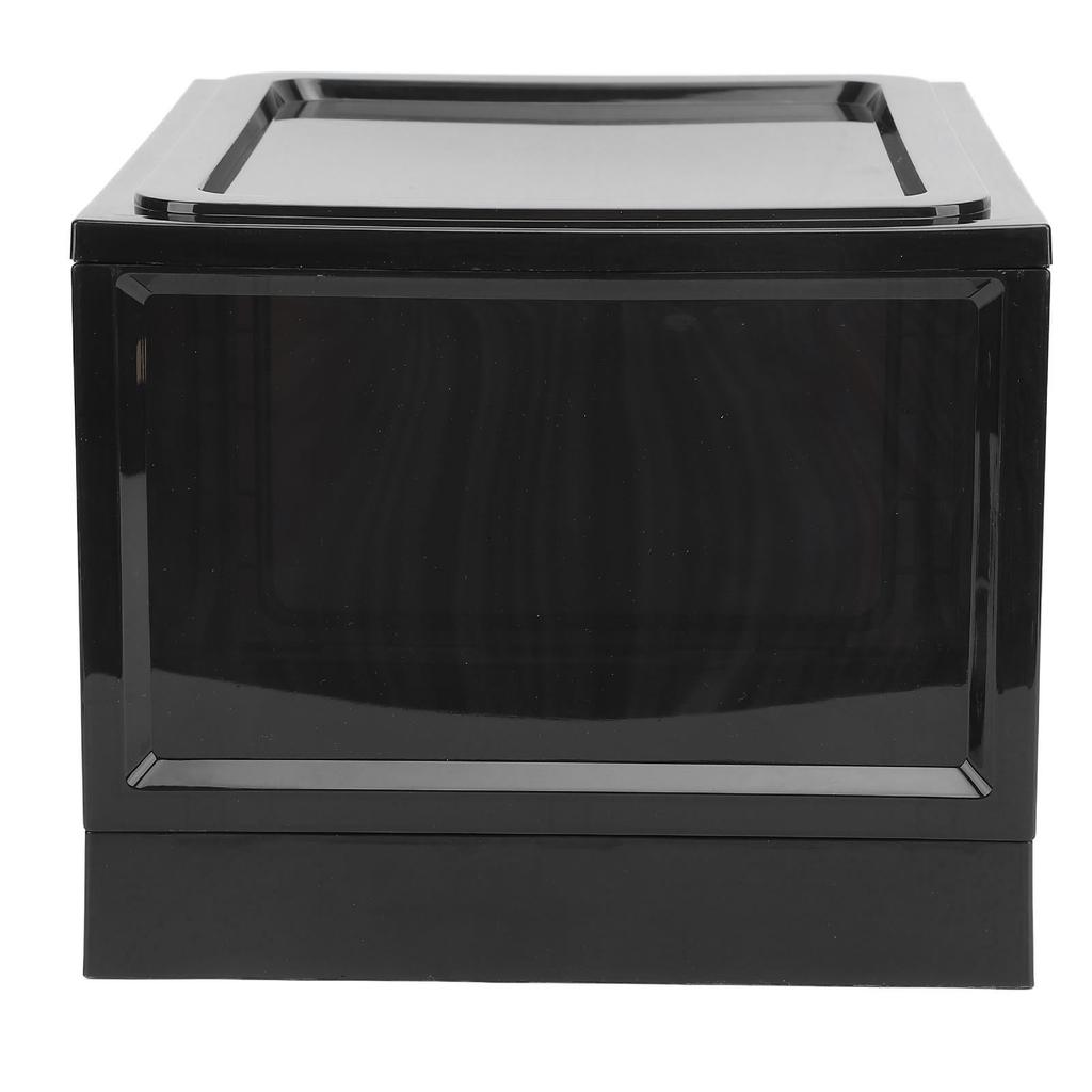 Fridge Lock Box Plastic Multifunctional Convenient Lockable Food Storage Cabinet for Home Black and