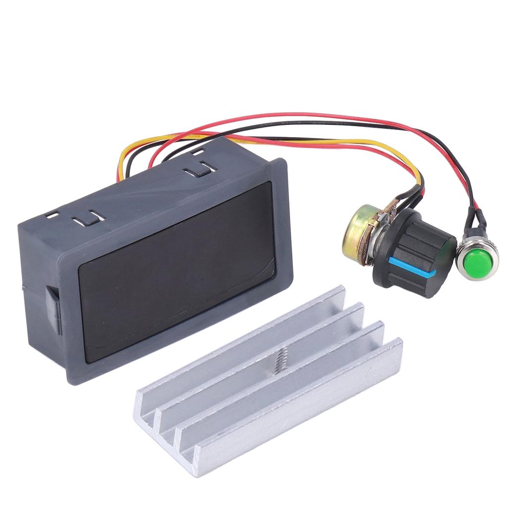 DC Motor Speed Controller Digital Display PWM Stepless Speeds Control Switch with 0.56in LED