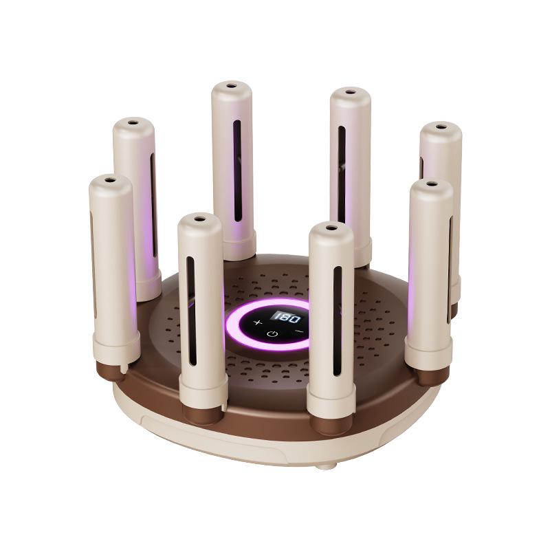 Folding Multi-Pair Retractable Shoe Dryer with Hot Air and Timer