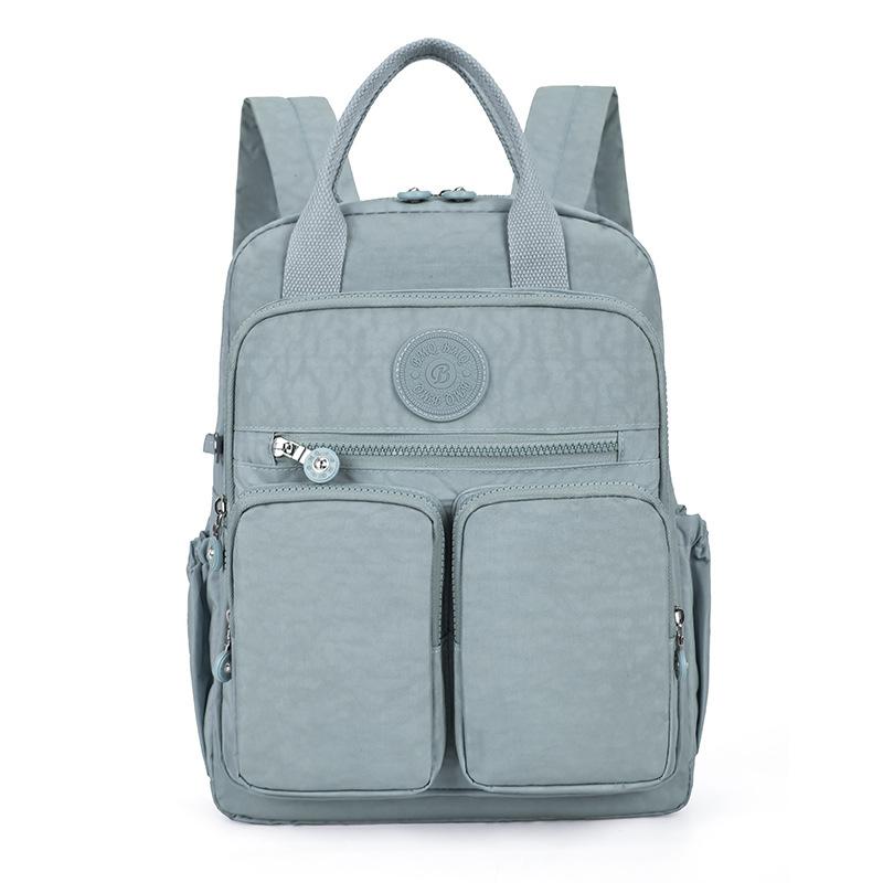 Модный женский рюкзак Водонепроницаемый Мягкая ручка Карман для путешествий Молния Школьные сумки Ноутбук One Size синий