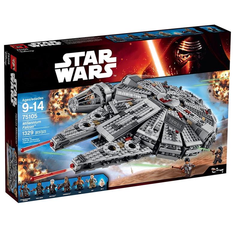 Lego-Compatible 75389 Battle of the Dark Millennium Falcon 75105 Street Scene Toy Set