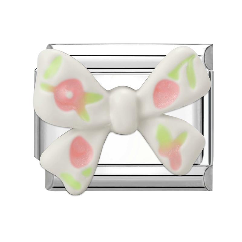 Fashion Eyes Bow Cherry Flowers Love Heart Cake Italian Charm Links Fit 9MM Stainless Steel Bracelet Women DIY Making Jewelry