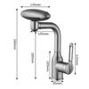 360° Rotatable Bathroom Faucet with 4 Modes | Swivel Spout Single Handle Basin Mixer Tap | Modern Chrome Vanity Sink Faucet for Washbasin