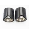 Car Carbon Fiber Exhaust End Tail Tips 71mm in