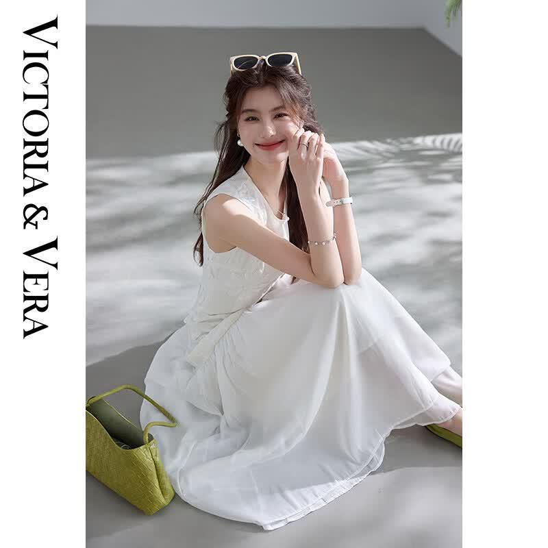 VICTORIA&VERA 3D Floral Sleeveless Maxi Dress L