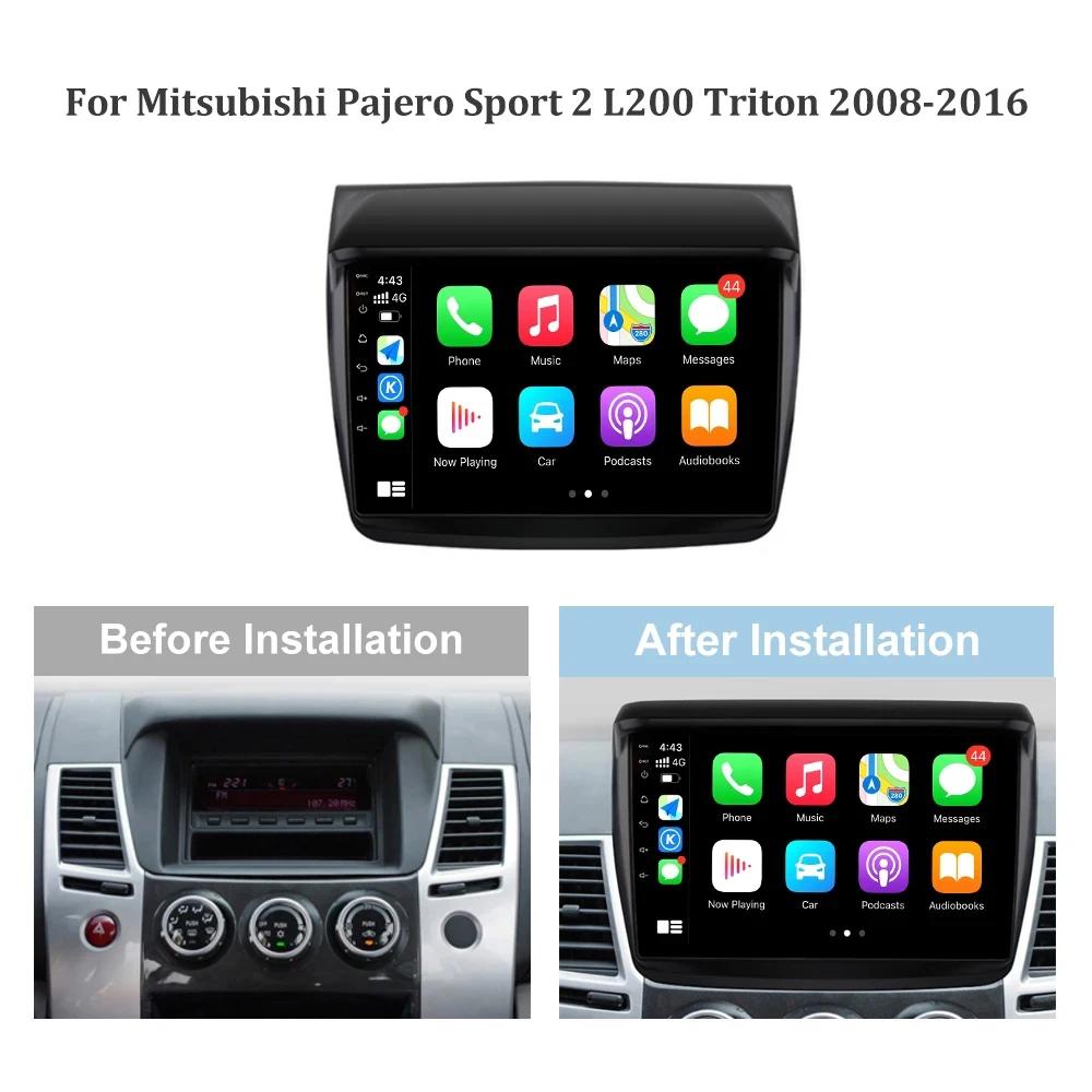 Android13 Car Radio For Mitsubishi Pajero Sport 2 L200 Triton 2008-2016 Multimedia Video Player 4G GPS Navigation Carplay Stereo