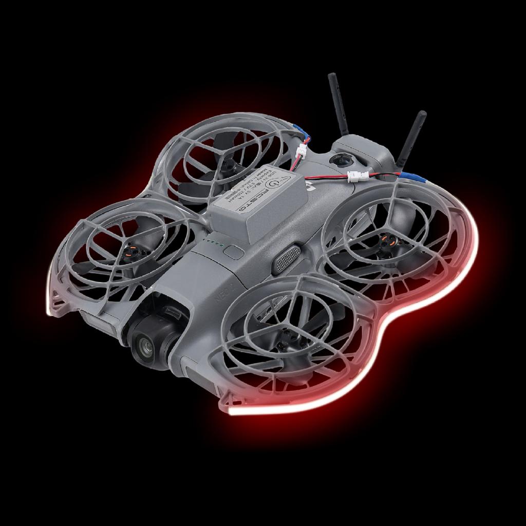 Luz de Voo Noturno LED com Brilho Ajustável de 3 Níveis para DJI Neo2 Tira de Luz Lâmpada à Prova d'Água para Acessórios de Drones DJI Neo2