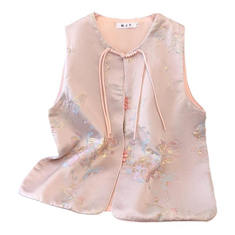 Vest Jacquard Year Women's New Skinny Top 2025 Fashion Trend
