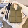 Plus-Size Women's Slimming Cotton Vest - Autumn/Winter Fashion, Versatile Sleeveless Outerwear.
