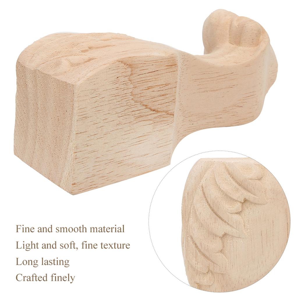 4PCS Carved Cabinet Feet Sofa Closet Coffee Table Foot Guesthouse Accessories for Hotel
