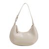 Small bag trend 2025 new fashion handbag high sense versatile women's bag single shoulder solid color half moon armpit bag