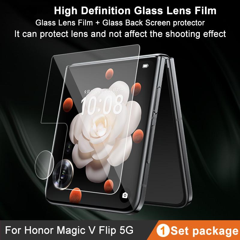 

IMAK For Honor Magic V Flip 5G Camera Lens Film+Tempered Glass Rear Screen Protector As Shown A