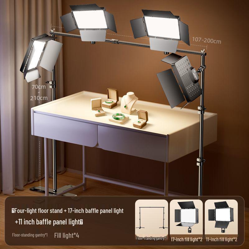 Broadcast Fill Light: LED Desktop Top Light for Live Room Photography and Professional Lighting