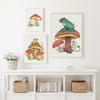Frog Mushroom Umbrella Cartoon Game Hd Poster Print Animal Comics Canvas Painting Kids Room Home Decor Anime Art Wall Picture