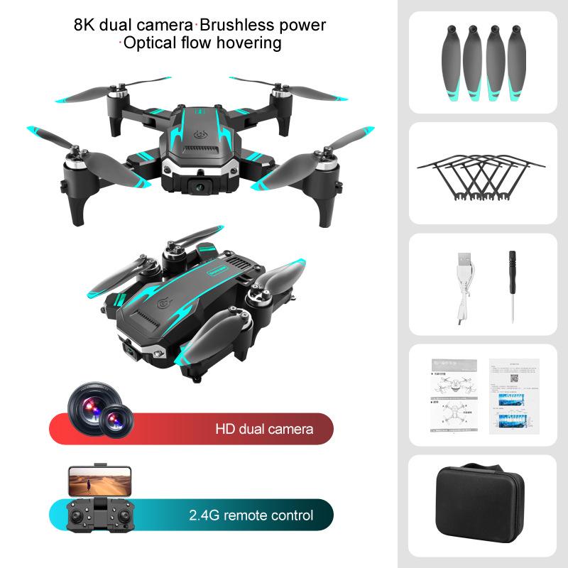New S6/G6 Brushless Motor Drone with Guard Frame, Dual Camera, Obstacle Avoidance, and Remote Control for Aerial Photography.