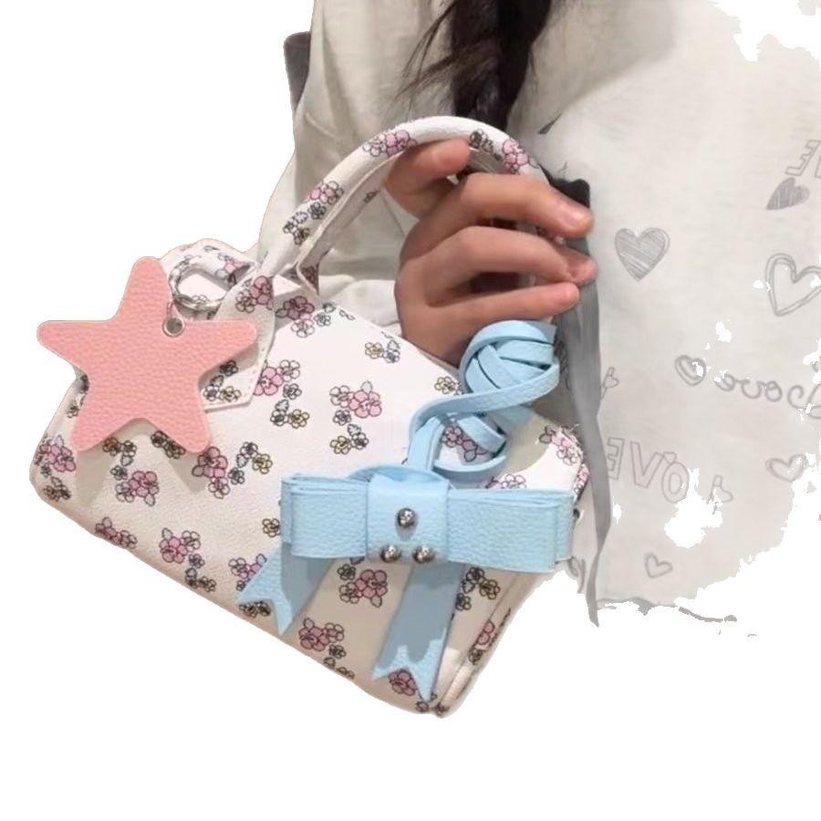 Summer Bag Women'S Handbag Boston Bag Messenger Bag Bow Star Sweet Fashion Small Bag