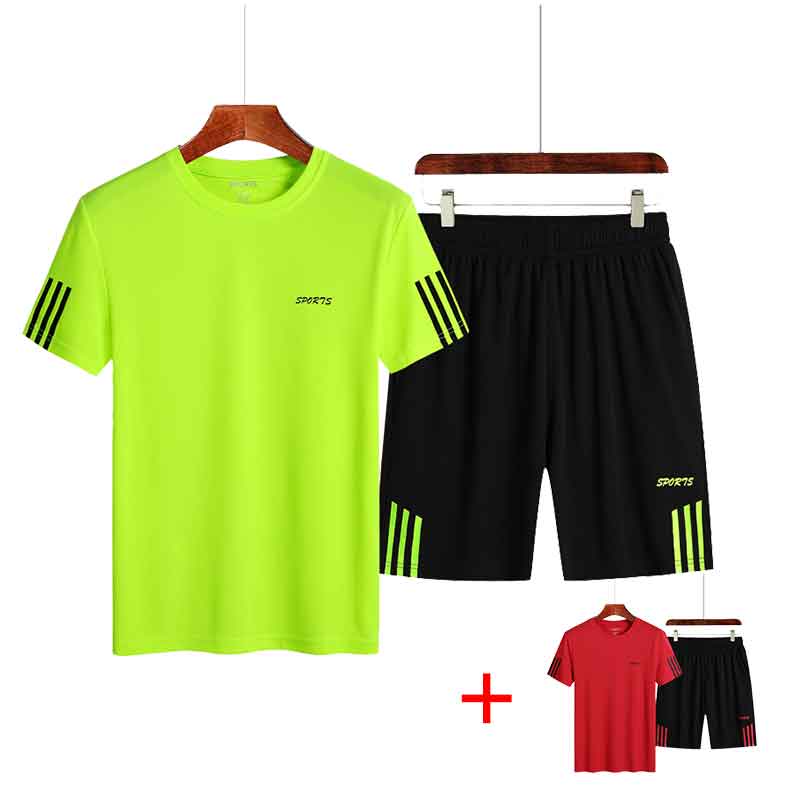 Două seturi de top și pantaloni Set Trening pentru bărbați Sportwear Set Casual Running Fitness Set din două piese