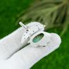 Natural Chrysoprase Gemstone Pendant Green 925 Sterling Silver Indian Jewelry