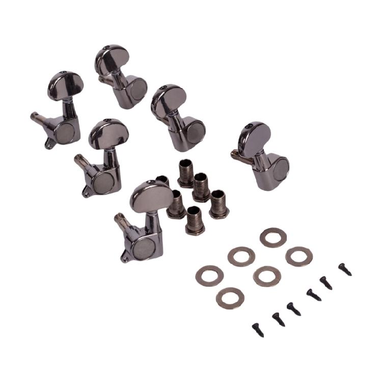6Pcs Metal Guitar Tunings Pegs 3 Left 3 Right Guitar Machine Heads Knobs Tuner Replacement Guitar Accessories Enduring