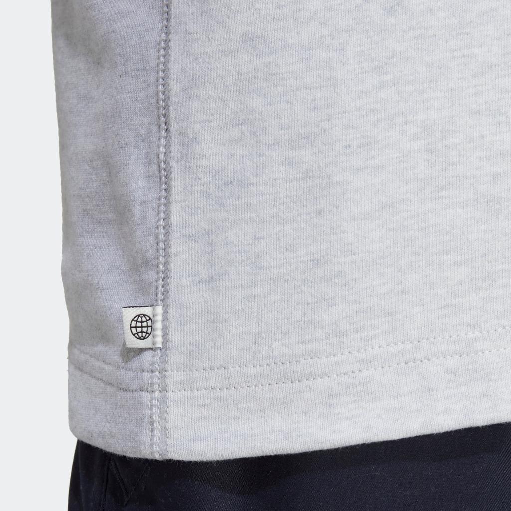 Adidas Koszulka Originals Adicolor Contempo z jednolitym logo Męskie T-shirty Jasno-konopno-szary IB9473