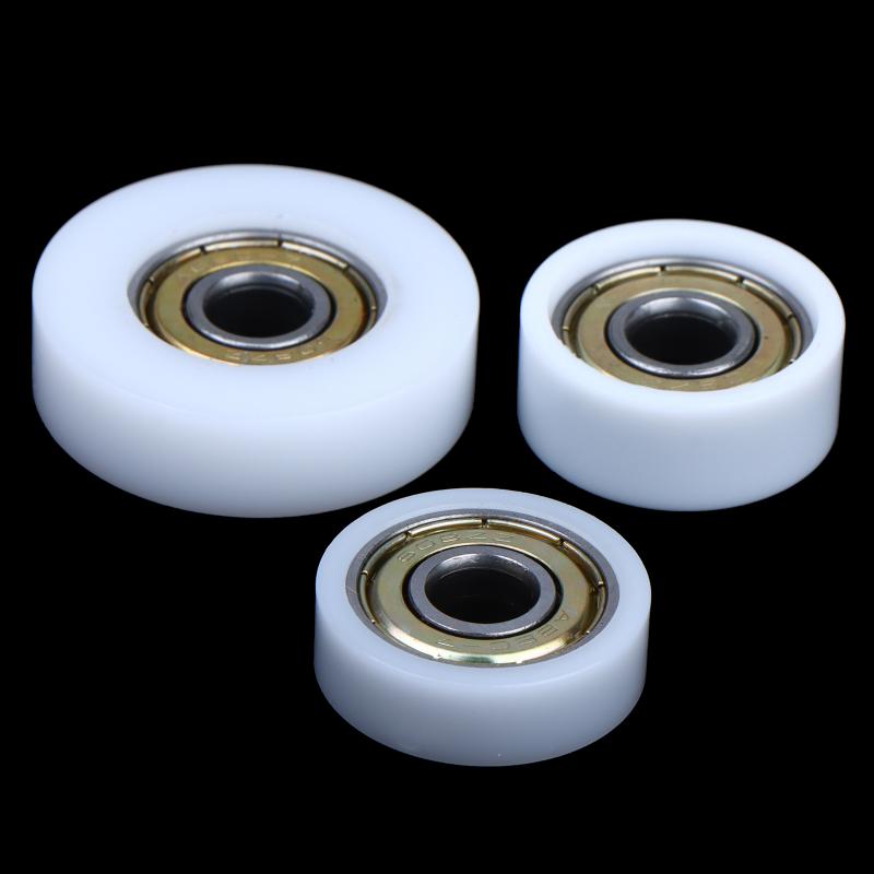 5Pcs Nylon Bearing Roller Wheel Silent Pulley Roller With Metal Ball Bearing For Sliding Door Cabinet Furniture Hardware