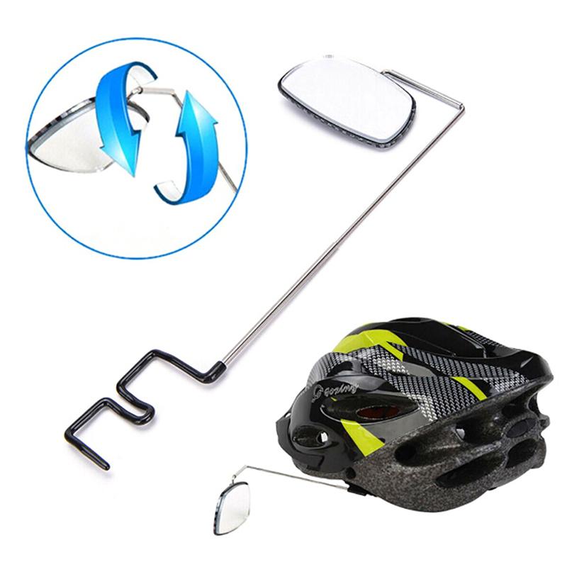 Bike Bicycle Riding Mirror Helmet Mount Rearview Rear View Eyeglass