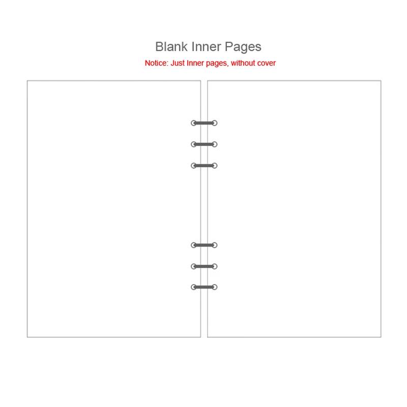 Fromthenon Cute Filler Paper Refill for Filofax Spiral Notebook A5 A6 A7 Planner Color Grid Blank Todo List Core Stationery