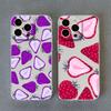Fruit Lemon Strawberry Clear Phone Case For iPhone 14 Plus Pro Max 11 12 13 Mini Pro Max X XR XS 7 8 Plus SE2 Back Funda Shells