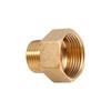 2PCS G1/2" Male to G3/4" Female Brass Pipe Reducer Brass Material Hex Head Design Pipe Fitting Coupler Pipe Fitting