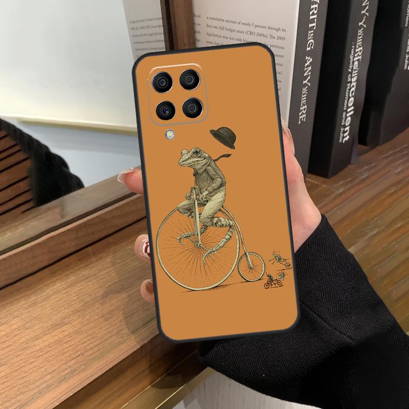 Vintage Retro Frog Mushrooms Case For Samsung Galaxy M13 M53 M51 M31 M11 M14 M34 M54 M12 M32 M52 M16 M36 M56 M15 M35 M55