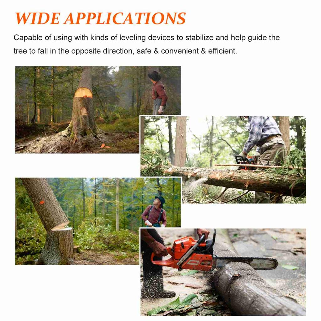 3Pcs 14cm Orange Plastic Felling Wedge Felled Chock Tree Cutting Wedge Spiked Wedge Woodcutting Tool