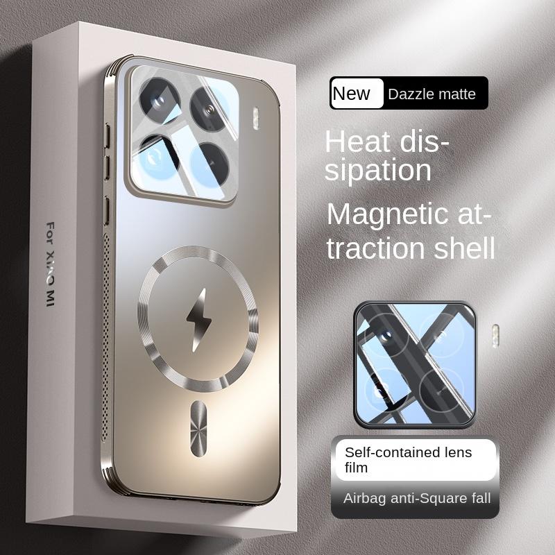 Pro Xiaomi Mi 15 Pro Pouzdro Tvrdé Matné Magnetické bezdrátové nabíjení Ochranný Kryt na Zadní stranu objektivu Pouzdro Pro Xiaomi Mi 15 14 13 Pro Skořepina