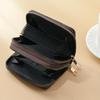 2025 Ladies Double Zipper Accordion Card Holder: Fashionable Multi-Card Slot Trendy Retro Coin Purse