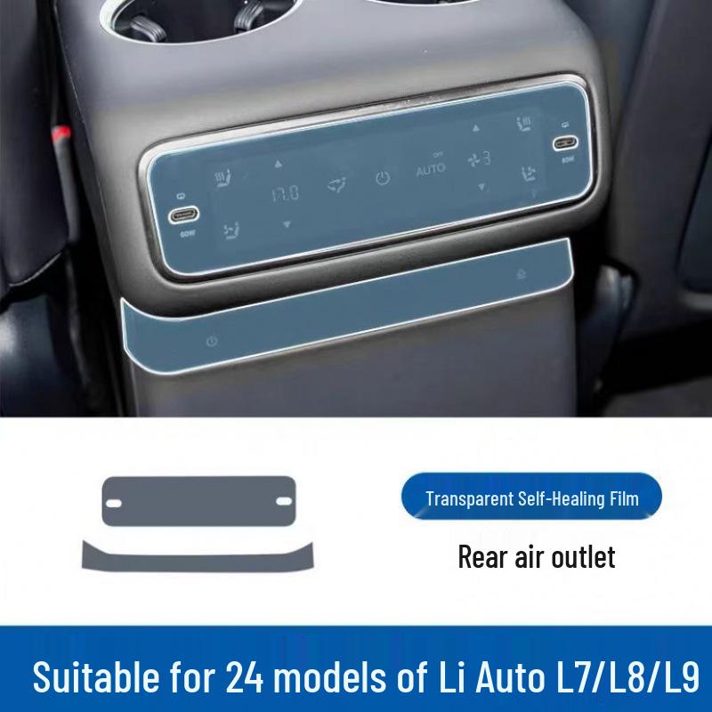 Li Auto L7 Interior Protective Film Kit for 25 Models - Console, Armrest, Rear AC Screen