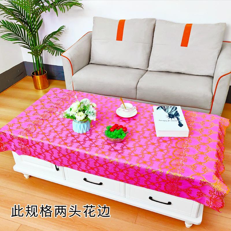 Waterproof, Oil-Proof And Anti-Scalding Coffee Table Tablecloth Leave-In Rectangular Dining Table Cloth Household Living Room Light Luxury