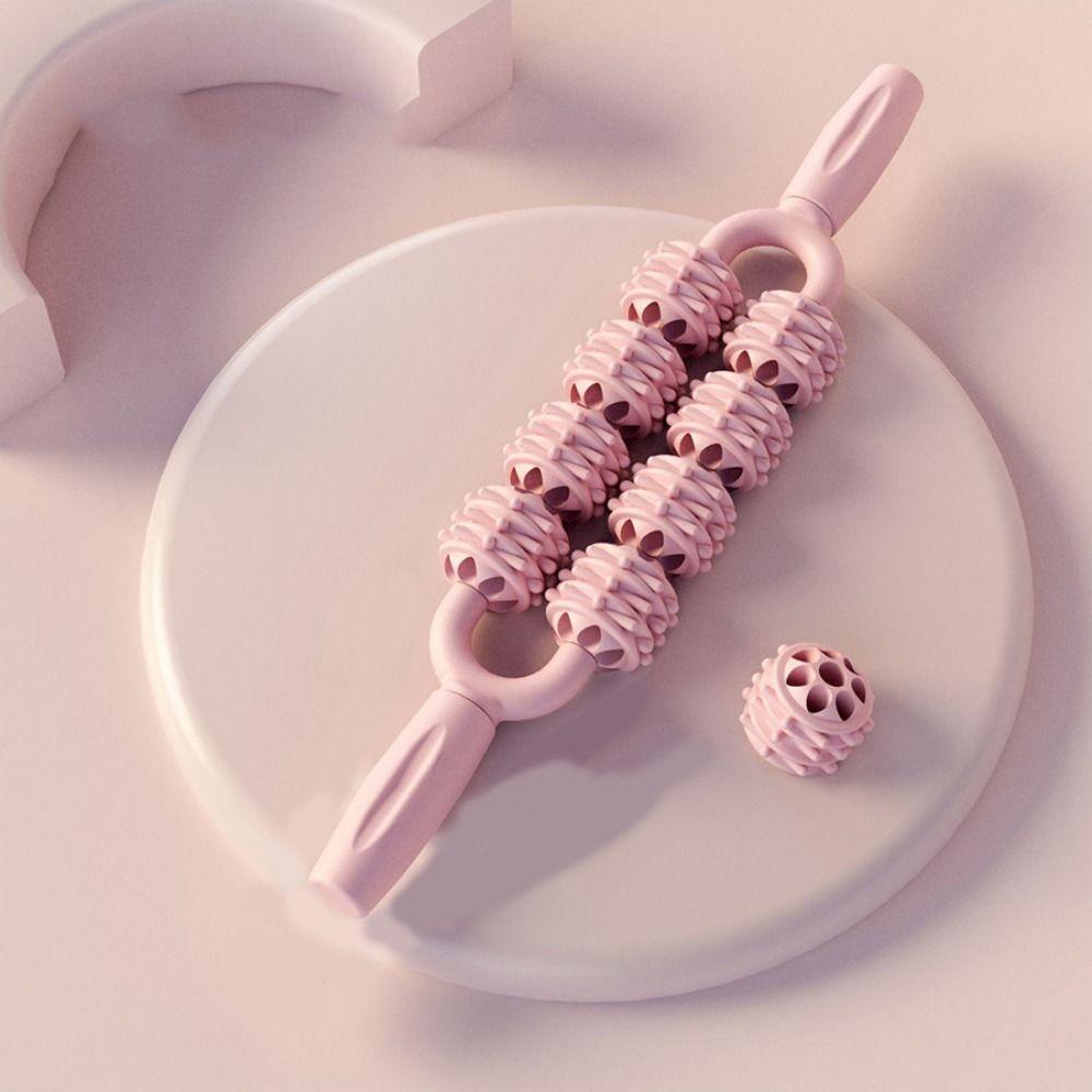 Multifunction Yoga Massage Stick Anti Cellulite Fascia Stick Roller Ball Massage Stick  Arms