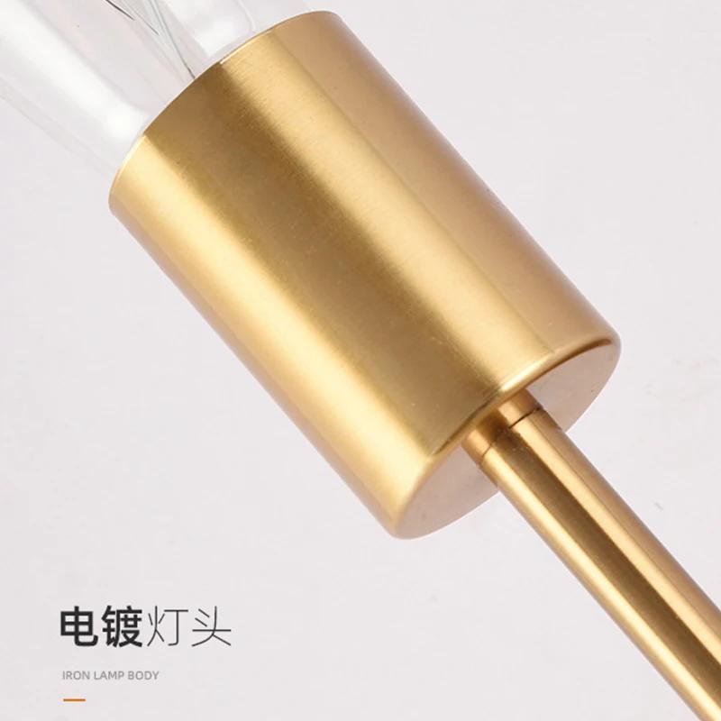 E27 4W Simple Creative Double Head Modern Personality American Aisle Bedroom Bedside Led Bathroom Industrial Style Wall Lamp