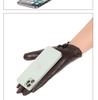Men's Thin Genuine Leather Driving Gloves - Perforated Sheepskin, Touchscreen, Spring/Autumn.