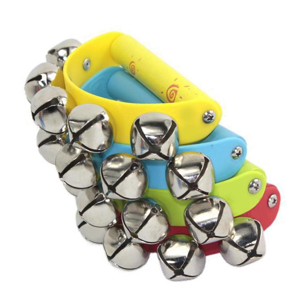 Tambourine Musical Instruments Half Moon Jingles Handheld Percussion with Ergonomic Handle Grip for