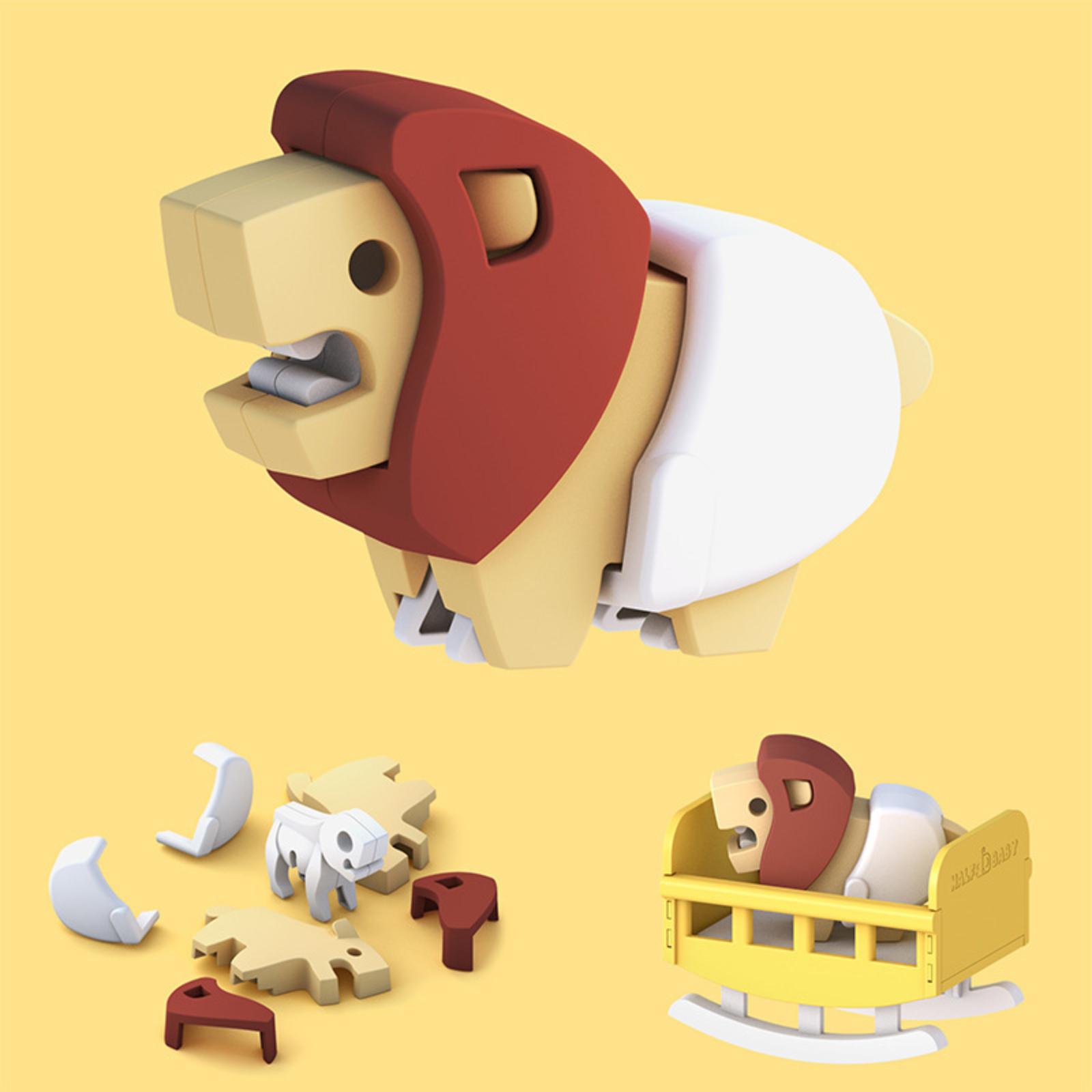 

Grassland Series Children s Educational, Brain-stimulating, Hands-, Magnetic Assembly Building Block Toy Model One Size жовтий