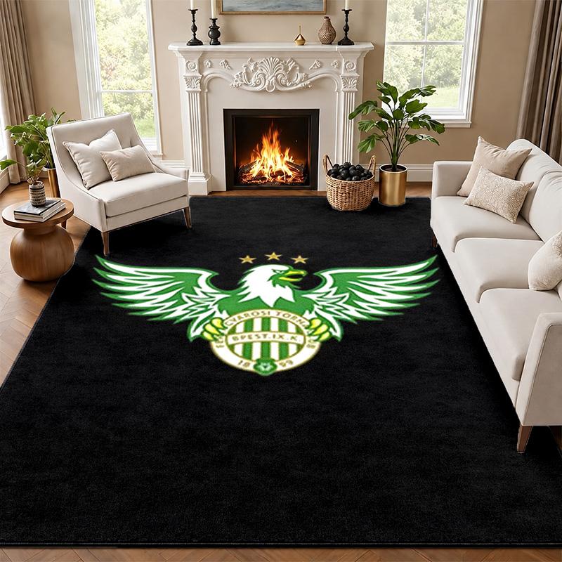 Ferencvarosi TC Carpet Door Mat for Living Room or Bedroom Protective Mat Under Chair Office Decoration Christmas Gift Birthday Present