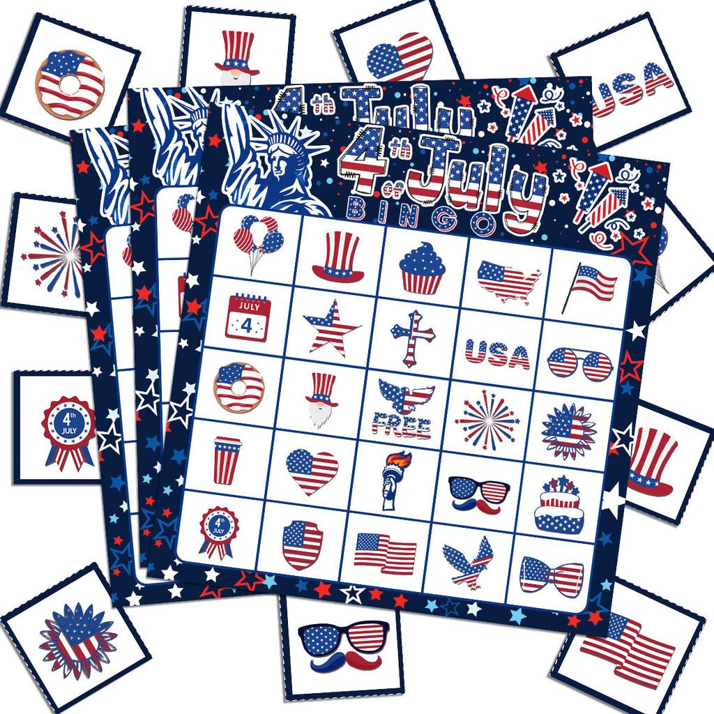 Independence Day Themed Party Afternoon Tea Entertainment Board Game Set Card
