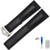 Cowhide Watch Strap 22mm Wristband For Tag Heuer Carrera Diving Monaco F1 Fiyta Tissot Watch Band Red Stitches Leather Bracelet