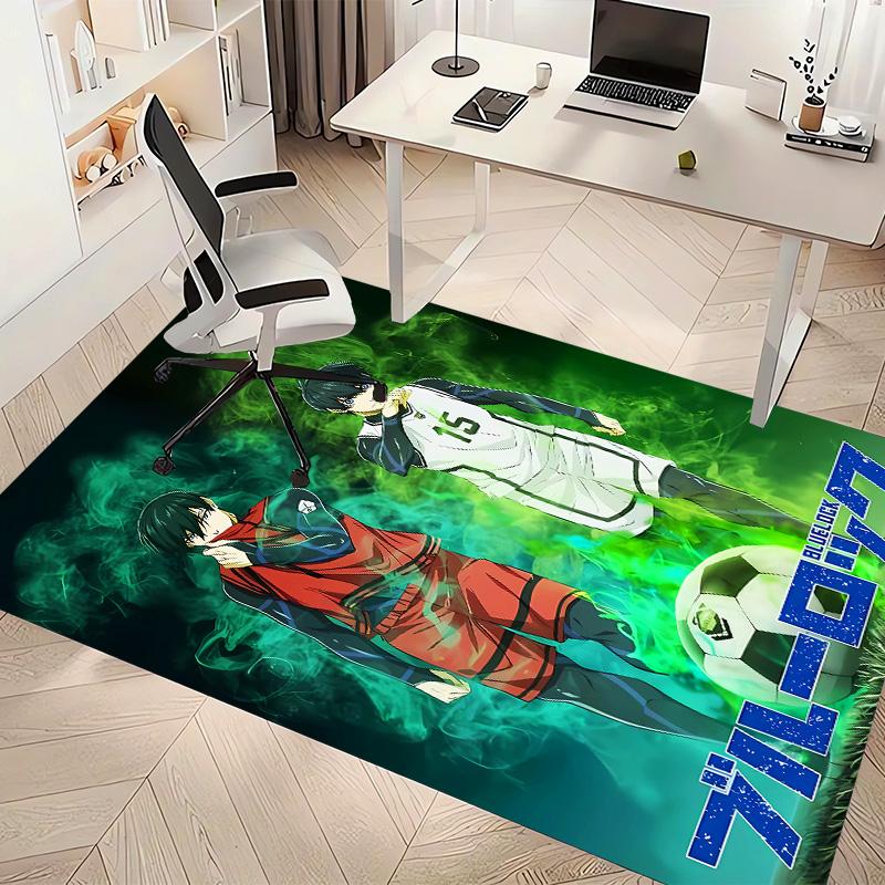 B-BLUE L-LOCK Printed Absorbent Washable Carpet,Non-Slip Bathroom Mats,Kitchen Rugs,Living Room Entrance,Camping Picnic Rugs