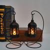 Retro Desktop Lamp - Halloween Ambient Decor & Creative Gift Hexagonal Led Wind Lamp Candle Lamp Portable Pony Lamp