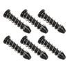 100Pcs Fastener Set 18.6mm Heatsink Mount Pin Round Head Plastic Cooler Mount Clip Black Heatsink Fastener Cooler Assembly