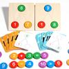 Montessori Mathe-Zuordnungs-Rechenspielzeug, Holz 1-10 Addition und Subtraktion Frühes Lernpuzzle, Kleinkinder-Lernspielzeug