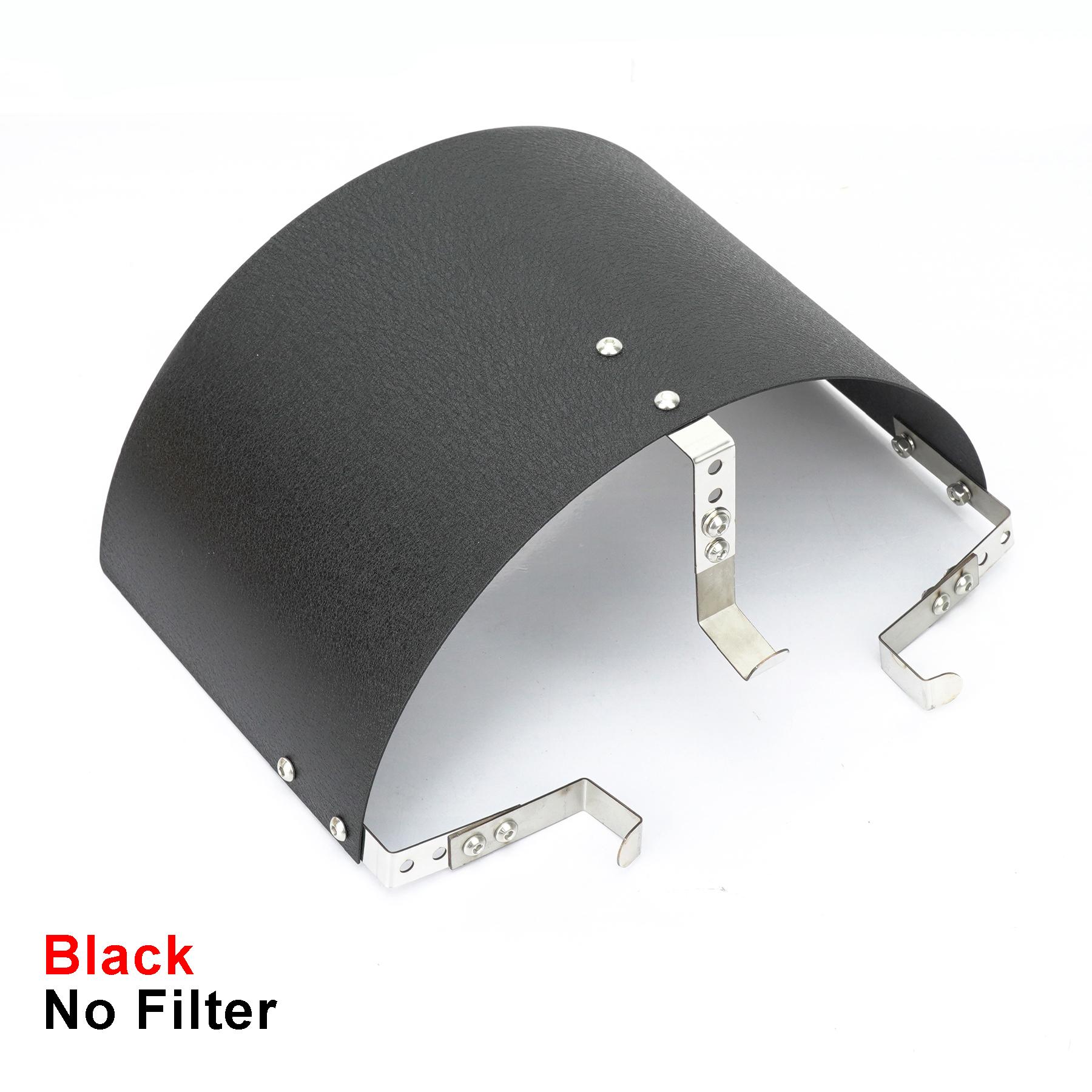 

Фильтр холодного впуска воздуха для автомобиля с защитным тепловым экраном из нержавеющей стали, регулируемый универсальный спортивный воздушный фильтр с высоким потоком чёрный